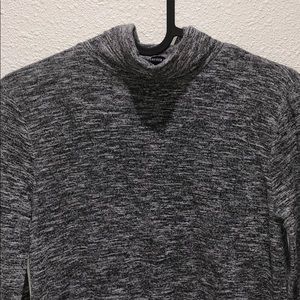 Forever 21 gray mock neck dress